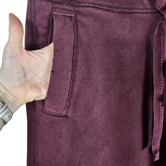 Y2K Abercrombie & Fitch Spellout Sweatpants Men's Small Burgundy Casual Lounge - Picture 10 of 11